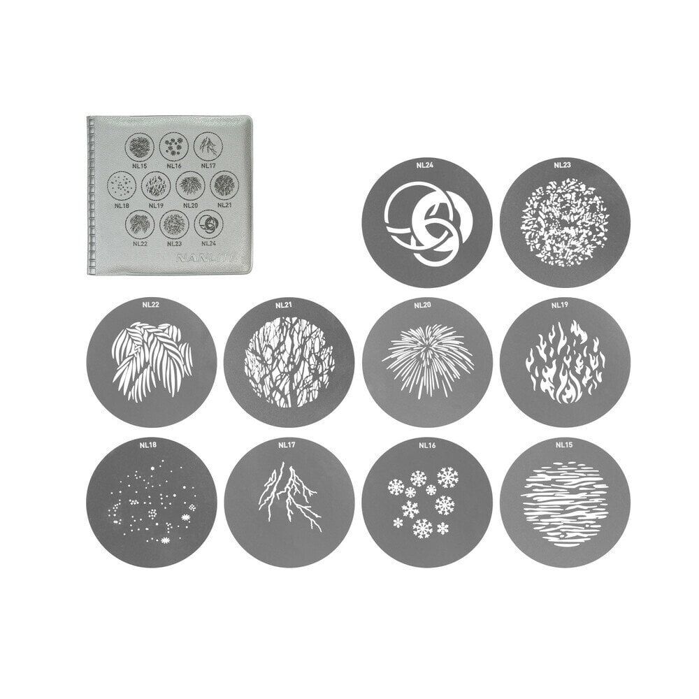 FM Mount Projection Attachment GOBO Set 2 (10pcs in one set)