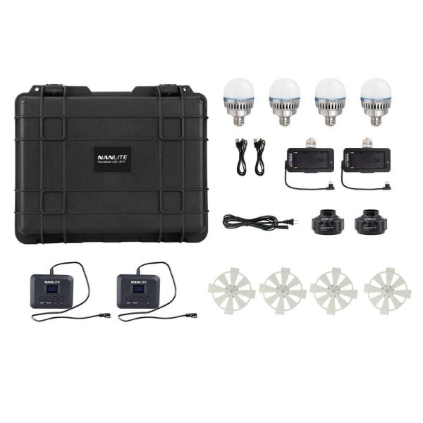 Nanlite PavoBulb 10C 4KIT (Dörtlü Set)