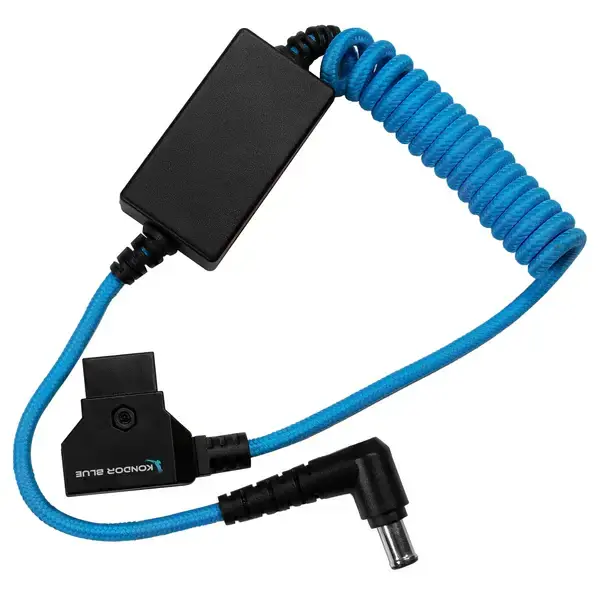 Kondor Blue Coiled D-Tap to 19.5V Regulated DC for Sony FX9/FX6