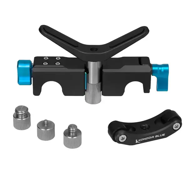 Kondor Blue - Universal Lens Support Kit for LWS 15mm Rods Raven Black