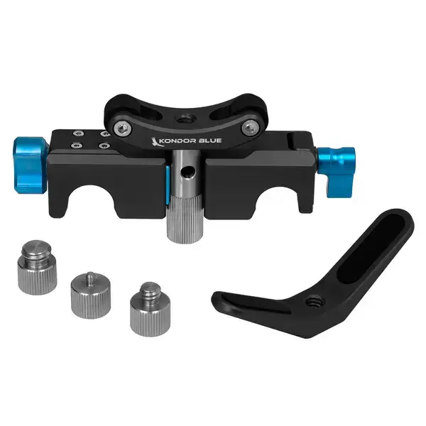 Kondor Blue - Universal Lens Support Kit for LWS 15mm Rods Raven Black