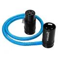 Kondor Blue - 16” Straight Low Profile Right Angle XLR Cable