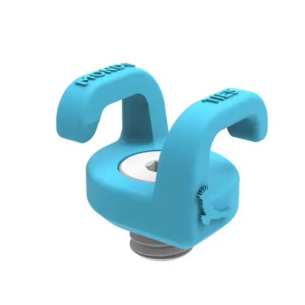 Kondor Blue - MondoTies XL Cable Management Clips for Cameras (3/8'') Kondor Blue